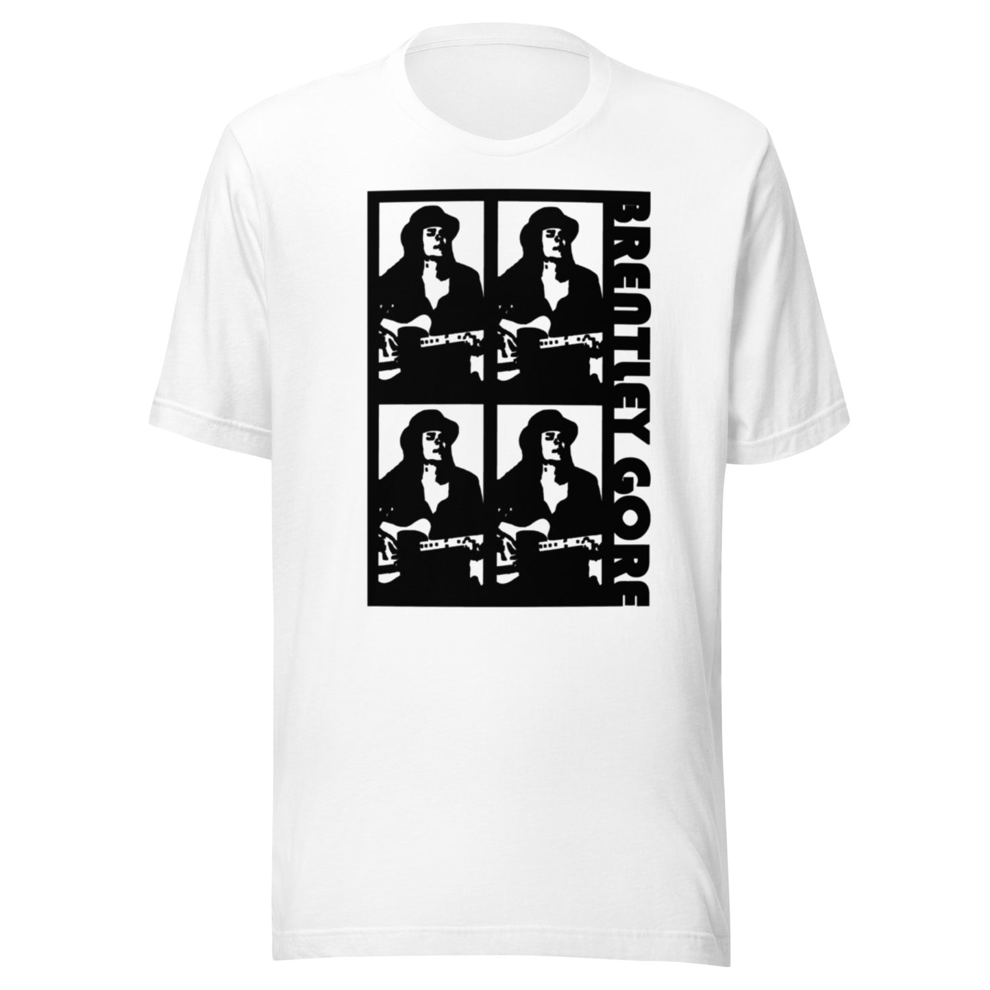 Brentley Gore 4 Square Hat/Guitar Unisex t-shirt