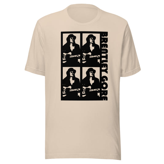 Brentley Gore 4 Square Hat/Guitar Unisex t-shirt